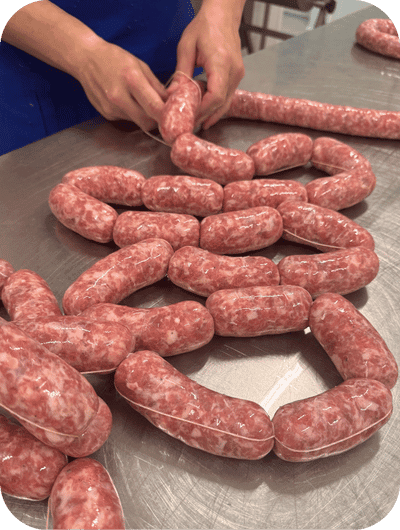 Learning traditional pork processing on a working farm in Umbria