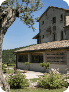 Authentic rural farm setting during a cured meats experience in Umbria